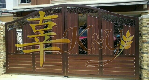 Wrought Iron Aluminium Main Gate (Folding/Swing)