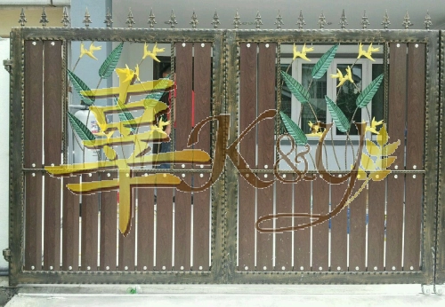 Wrought Iron Aluminium Main Gate (Folding/Swing)