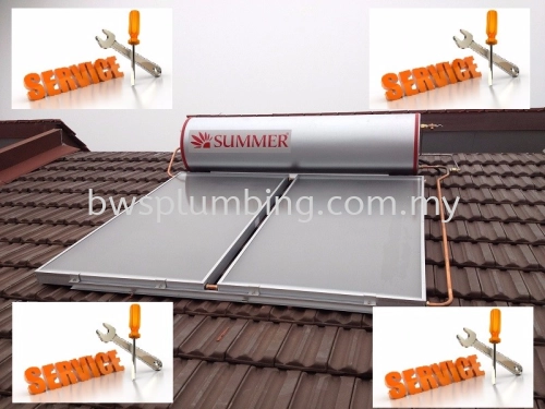 Repair & Install SUMMER Solar Water Heater | Service Maintenance - Bukit Tinggi