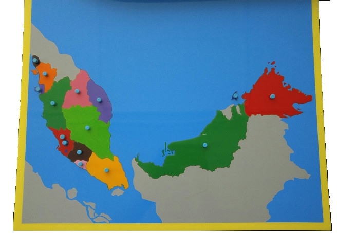 Map Of Malaysia Cm041 Cultural Studies Kuala Lumpur Kl Malaysia Selangor Cheras Montessori Materials Supplier Supply