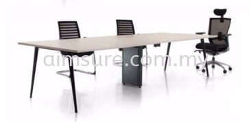 Conference table with Nitra black metal leg