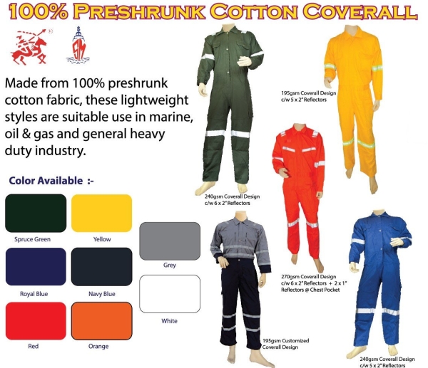 Arrowman Coverall 100% Preshrunk Cotton 4.5oz, 6oz, 7oz Cotton  Pakaian Pelindung Kuala Lumpur, KL, Malaysia Supply Supplier Supplies | Sama Maju Marine & Industry Sdn Bhd