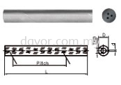 Unground Carbide Rods with 3 Helical Coolant Holes (30°)