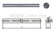 Unground Carbide Rods with Central Coolant Hole