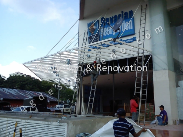 Awning Glass Awning Awning Klang, Selangor, Kuala Lumpur (KL), Malaysia Renovation, Contractor, Company, Service | Ng Design & Renovation