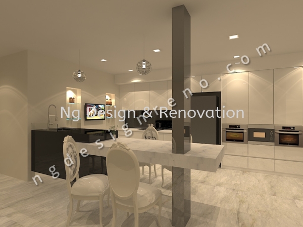  Kitchen Design Interior Design Klang, Selangor, Kuala Lumpur (KL), Malaysia Renovation, Contractor, Company, Service | Ng Design & Renovation