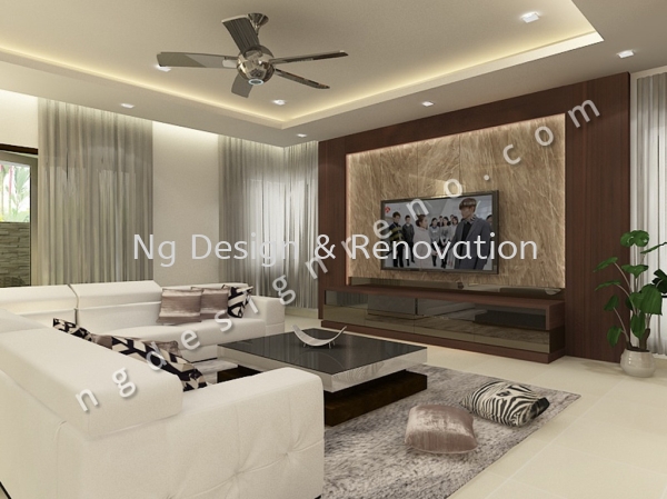  Living Room Design Interior Design Klang, Selangor, Kuala Lumpur (KL), Malaysia Renovation, Contractor, Company, Service | Ng Design & Renovation