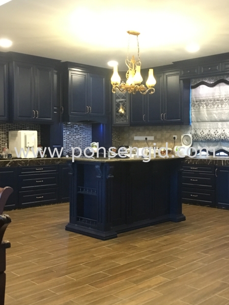 Nyatoh Spray Paint Kitchen Cabinet #CASTORA Kitchen Seremban, Negeri Sembilan (NS), Malaysia Renovation, Service, Interior Design, Supplier, Supply | Poh Seng Furniture & Interior Design