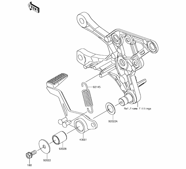 BRAKE PEDAL/TORQUE LINK Z900 ABS 2017 Parts Diagrams KAWASAKI PARTS Kuala Lumpur (KL), Malaysia, Selangor Dealer, Supplier, Supply, Supplies | MotorSim Sdn Bhd