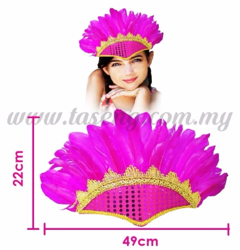 Head Feather Mask1 Magenta (HMK-FT1-MA)