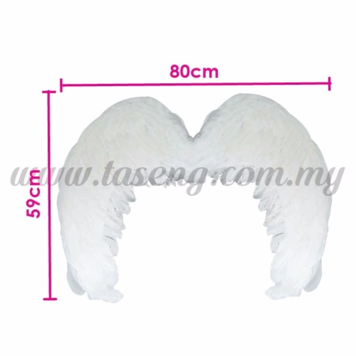 Feather Wings (L) White (P-AC-W2W)