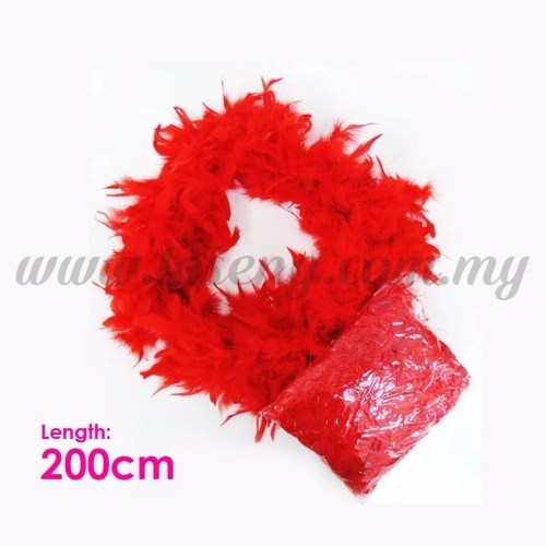 Feather String Red (P-AC-F2R)