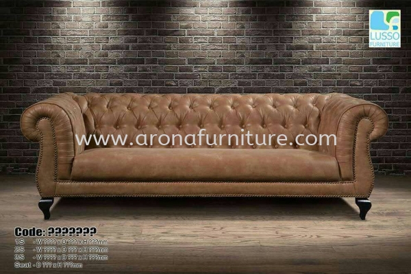  Chesterfield Leather Sofa Arona Johor Bahru (JB), Malaysia, Skudai Supplier, Suppliers, Supply, Supplies | Arona Furniture Sdn. Bhd.