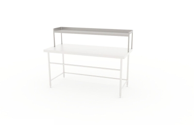 Worktable with Intermediate Shelf