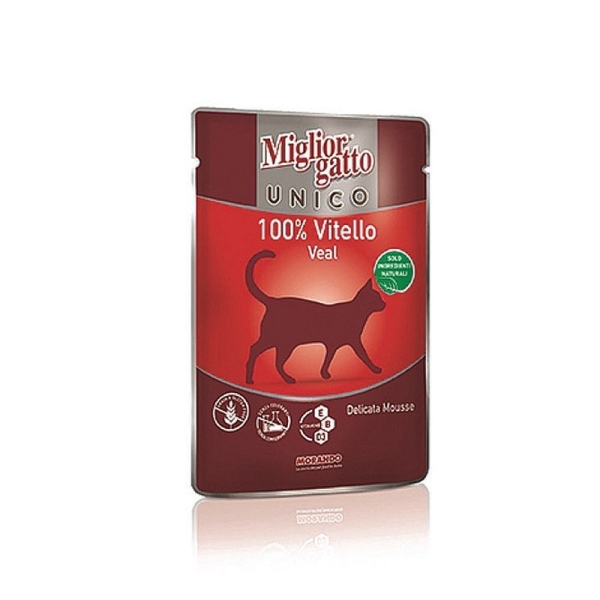 Migliorgatto Delicata Mousse 100% VEAL C 85 gr Migliorgatto Unico - Wet in Pouches Cat Food Morando Selangor, Malaysia, Kuala Lumpur (KL), Sungai Buloh Supplier, Suppliers, Supply, Supplies | Petopet Marketing Sdn Bhd