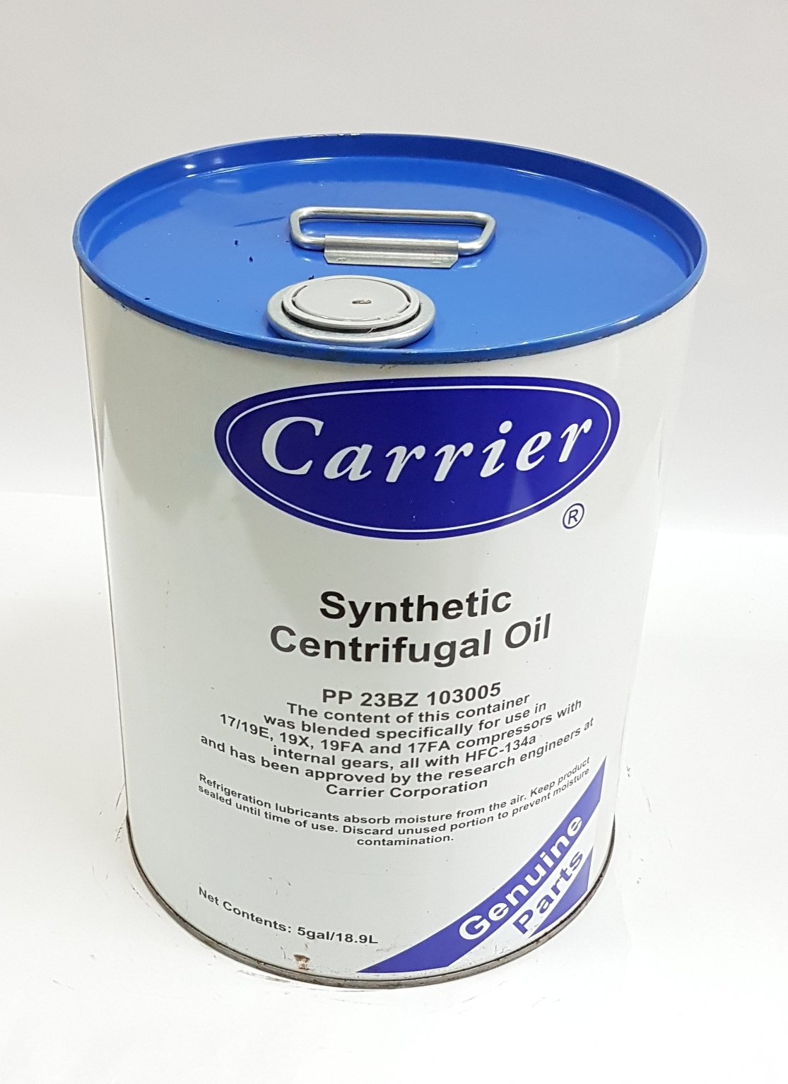 PP23BZ103005 Carrier Synthetic Ester Compressor Oil 5-Gal.