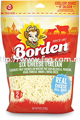 Borden 6 Cheese Finely Shredded Borden Cheese  Cheese Kuala Lumpur (KL), Selangor, Malaysia Supplier, Supply, Supplies, Distributor | Five Star Gourmet Sdn Bhd