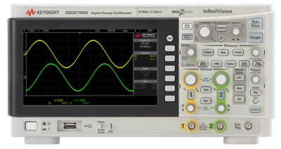 Keysight Oscilloscope 70/100 MHz, 2 Analog Channels, DSOX1102A