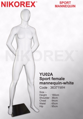 460003WH - FEMALE SPORT/M (EGG FACE) MATTE WHITE (YU02A)