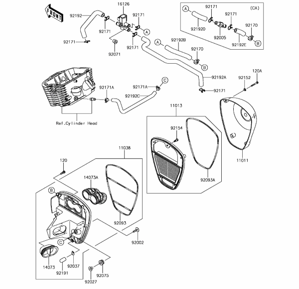 AIR CLEANER VULCAN 900 CUSTOM 2017 Parts Diagrams KAWASAKI PARTS Kuala Lumpur (KL), Malaysia, Selangor Dealer, Supplier, Supply, Supplies | MotorSim Sdn Bhd