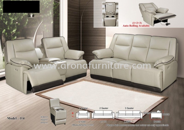  Recliner Leather Sofa Arona Johor Bahru (JB), Malaysia, Skudai Supplier, Suppliers, Supply, Supplies | Arona Furniture Sdn. Bhd.