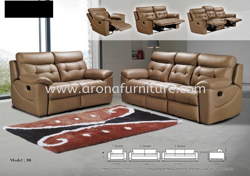 Recliner Leather Sofa Arona Johor Bahru