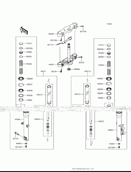 FRONT FORK VULCAN 900 CUSTOM 2017 Parts Diagrams KAWASAKI PARTS Kuala Lumpur (KL), Malaysia, Selangor Dealer, Supplier, Supply, Supplies | MotorSim Sdn Bhd