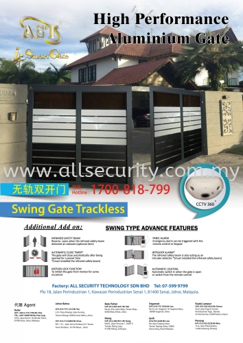 High Performance Aluminium Gate Modern design, heavy duty & durable~