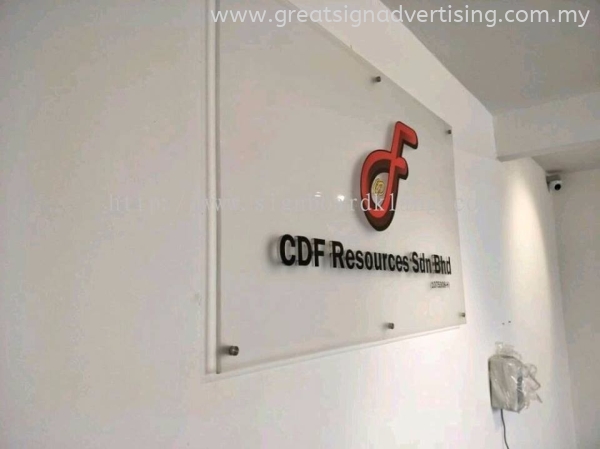 CDF Resources Sdn Bhd - Klang ACRYLIC POSTER FRAME Selangor, Malaysia, Kuala Lumpur (KL), Kuantan, Klang, Pahang Manufacturer, Maker, Installation, Supplier | Great Sign Advertising (M) Sdn Bhd