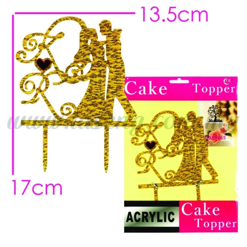 Cake Topper (Acrylic) KRG (CT-WD-A1G)