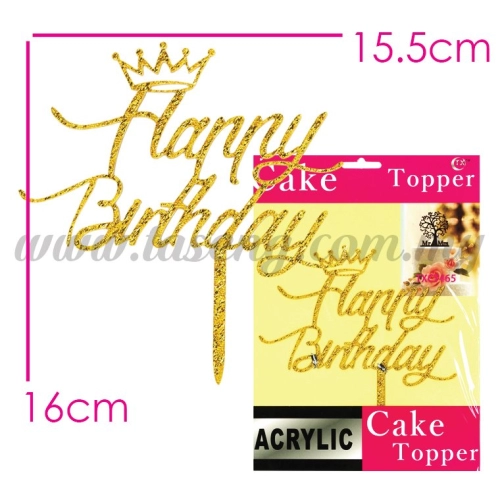 Cake Topper (Acrylic) HB2G (CT-HB-A2G)