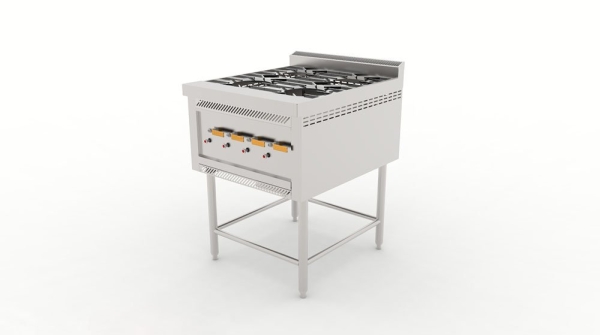 Four Open Burner Stand Open Burner Stand Open Burner Cooking Range Selangor, Malaysia, Kuala Lumpur (KL), Sungai Buloh Supplier, Suppliers, Supply, Supplies | T H EQUIPMENT SDN BHD