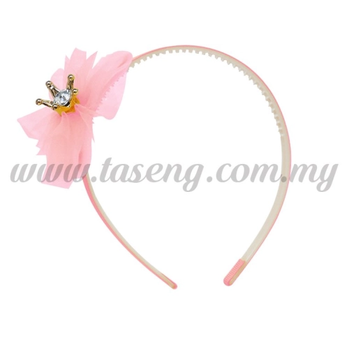 Hairband 1 LITTLE CROWN *BABY PINK (DU-HB1-BP)