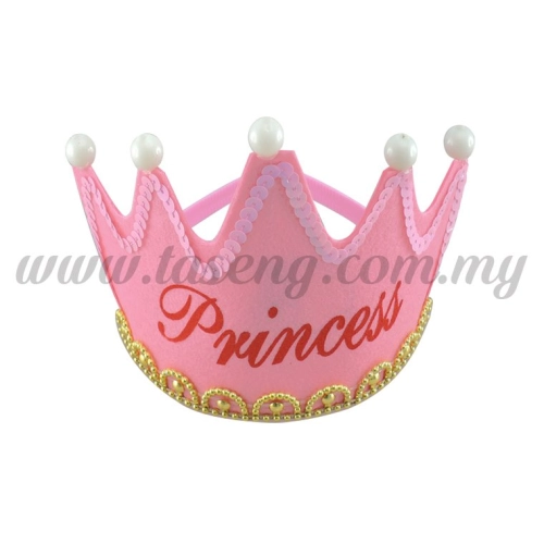 Hairband 10 CROWN PRINCESS (Light) *Baby Pink (DU-HB10-BP)