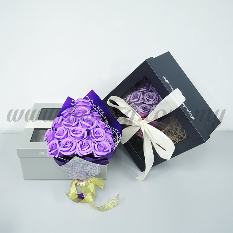 18pcs Soap Flower -Lavender (FW-1809)