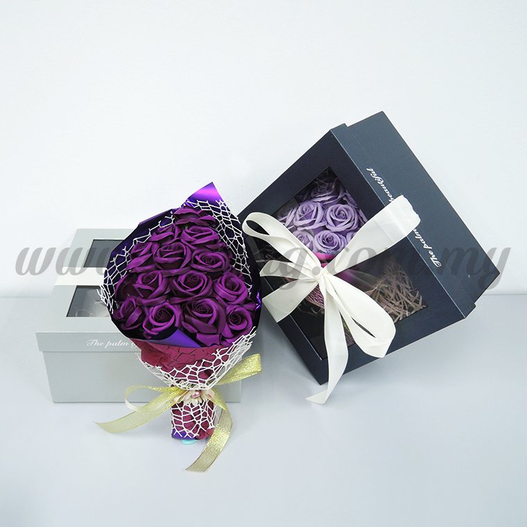 18pcs Soap Flower -Mulberry Purple (FW-1811)