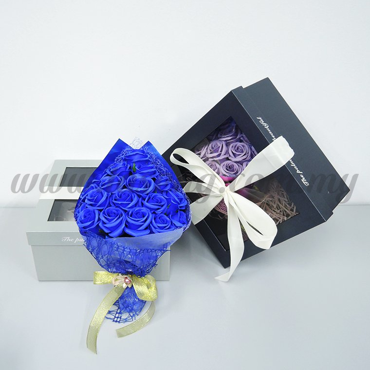 18pcs Soap Flower -Dark Blue (FW-1812)