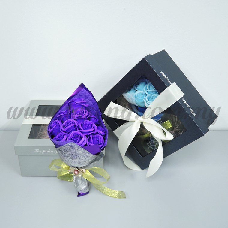 11pcs Soap Flower -Purple (FW-1110)