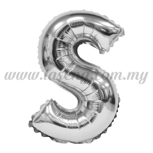 16inch Foil Balloon Alphabet S - Silver (FB-16-SS)