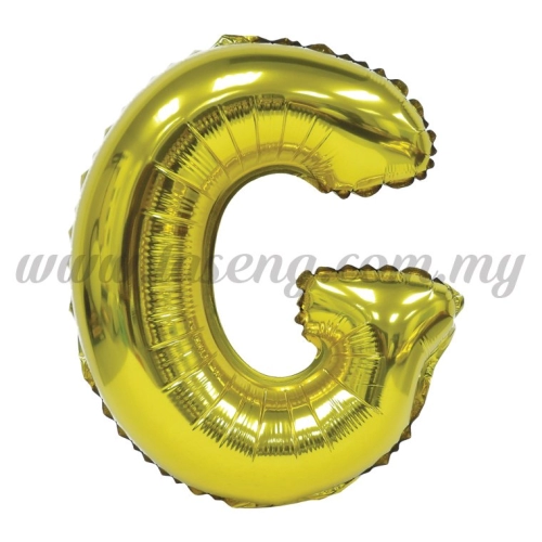 16inch Foil Balloon Alphabet G - Gold (FB-16-GG)