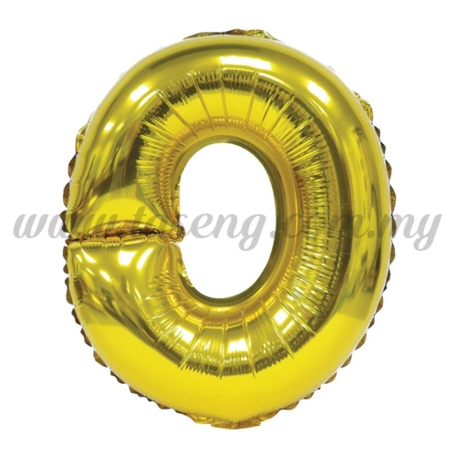 16inch Foil Balloon Alphabet O - Gold (FB-16-OG)