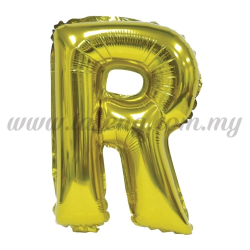 16inch Foil Balloon Alphabet R - Gold (FB-16-RG)