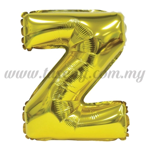 16inch Foil Balloon Alphabet Z - Gold (FB-16-ZG)