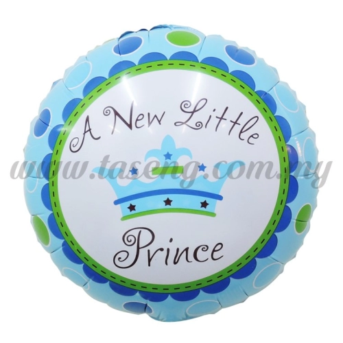 [BABY] Round Foil Balloon *A NEW LITTLE PRINCE (FB-629)