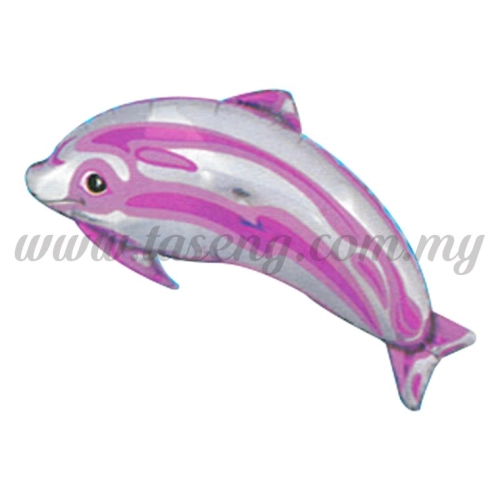 [Cartoon] Small Dolphin (Pink) Foil Balloon (FB-T004)