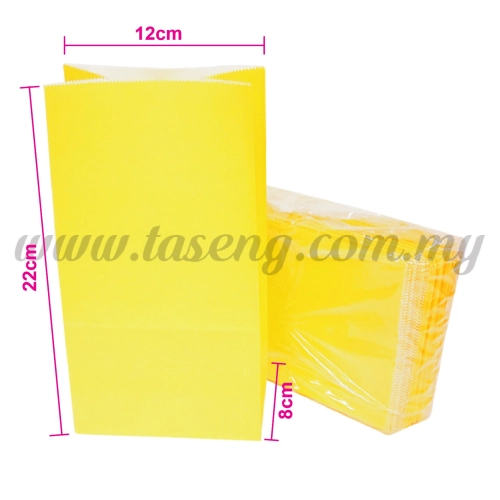 Kraft Paper Bag -Yellow  1pack *10pcs (RPB-P1-Y)