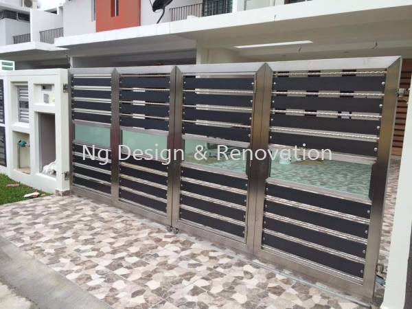 Wrought Iron Gate Main Gate Klang, Selangor, Kuala Lumpur (KL), Malaysia Renovation, Contractor, Company, Service | Ng Design & Renovation