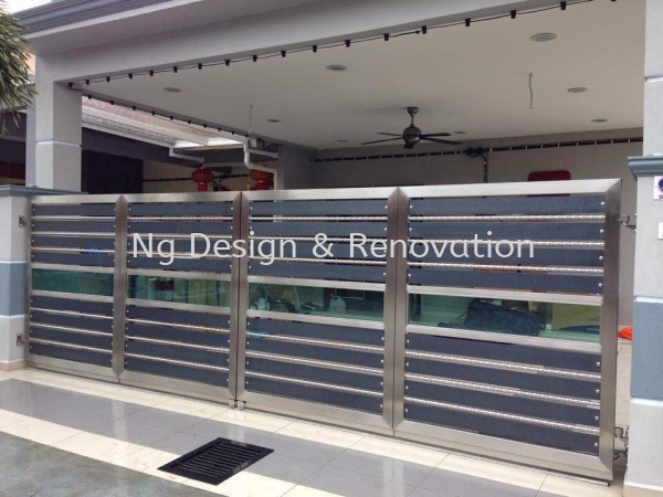 Wrought Iron Gate Main Gate Klang, Selangor, Kuala Lumpur (KL), Malaysia Renovation, Contractor, Company, Service | Ng Design & Renovation