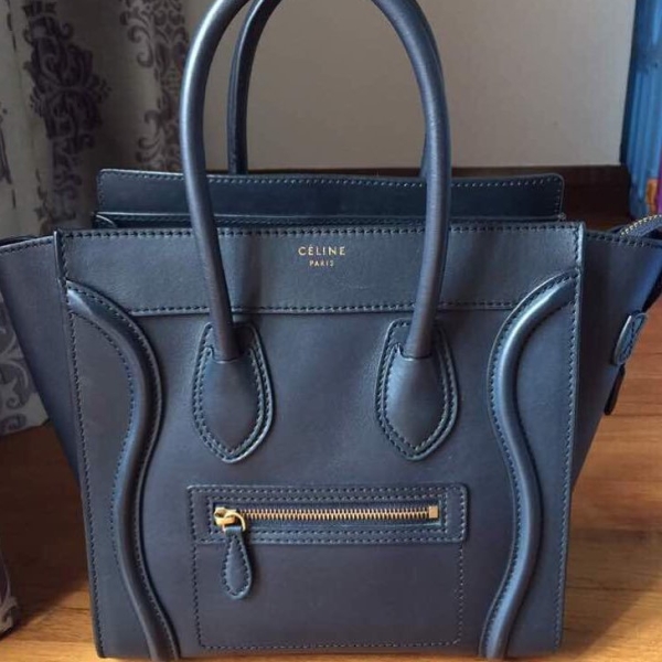 (SOLD) Celine Micro Luggage Tote in Navy Blue Calfskin Celine Kuala Lumpur (KL), Selangor, Malaysia. Supplier, Retailer, Supplies, Supply | BSG Infinity (M) Sdn Bhd