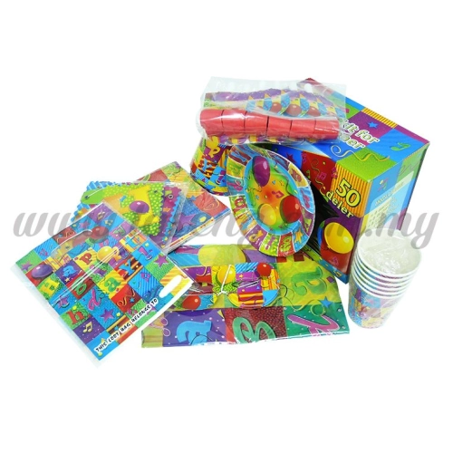 Party Kit Happy Birthday for 6 Pax (PK-1372)